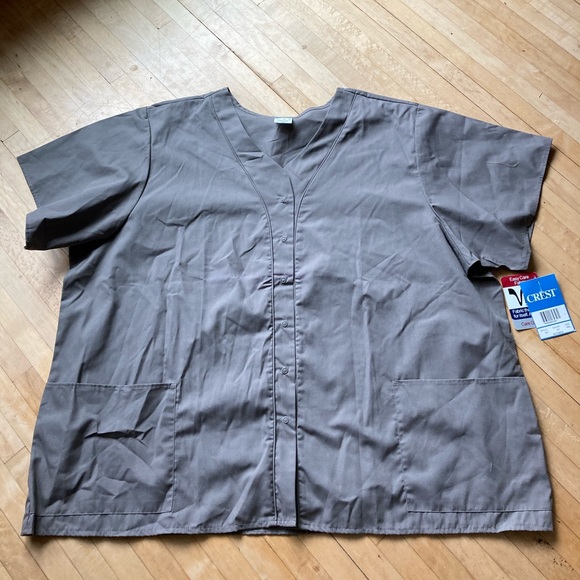 nutmeg colored scrub top